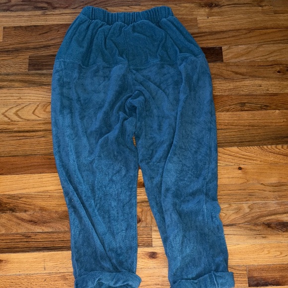 Free People #FPbeach|size S| Teal Joggers | excellent quality |Capri blue Spring - Picture 6 of 7